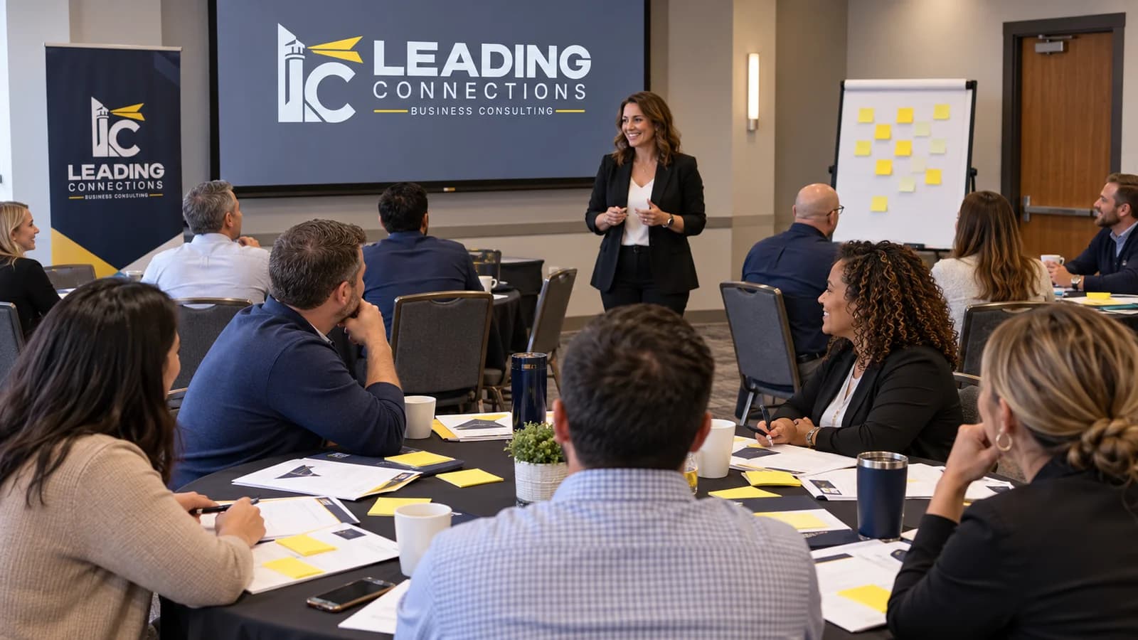 LC mockup of consultants and teams working together